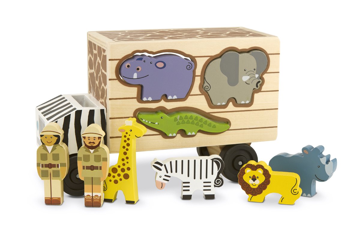 Melissa & Doug Wooden Animal Rescue Shape Sorter Truck Best